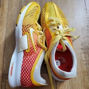 RARE Nike Zoom Yellow Red White Women's 324514-613 Trainer Shoes 7 Lightweight
